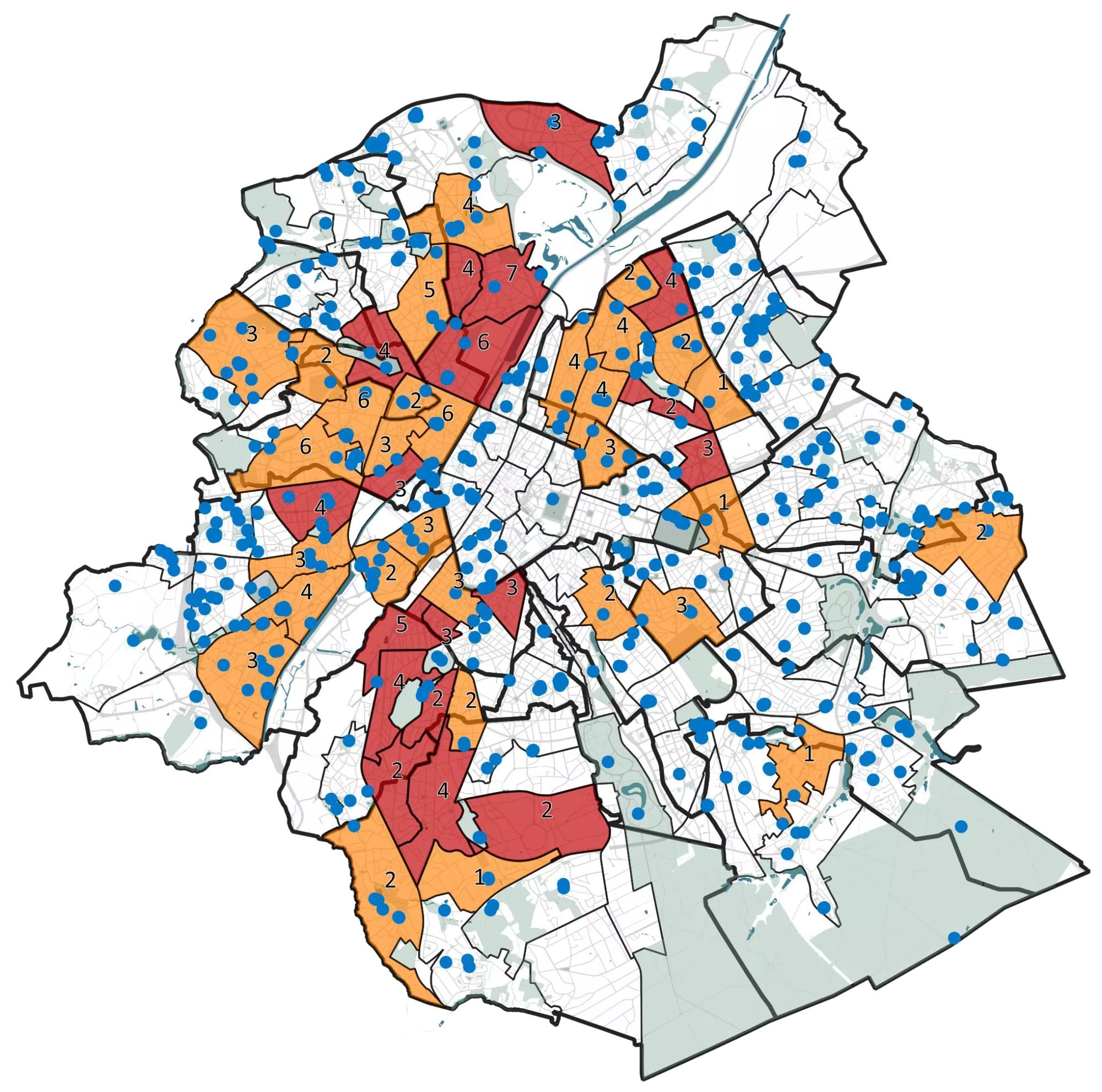 Carte stratégique pour le développement du maillage jeu en 2012