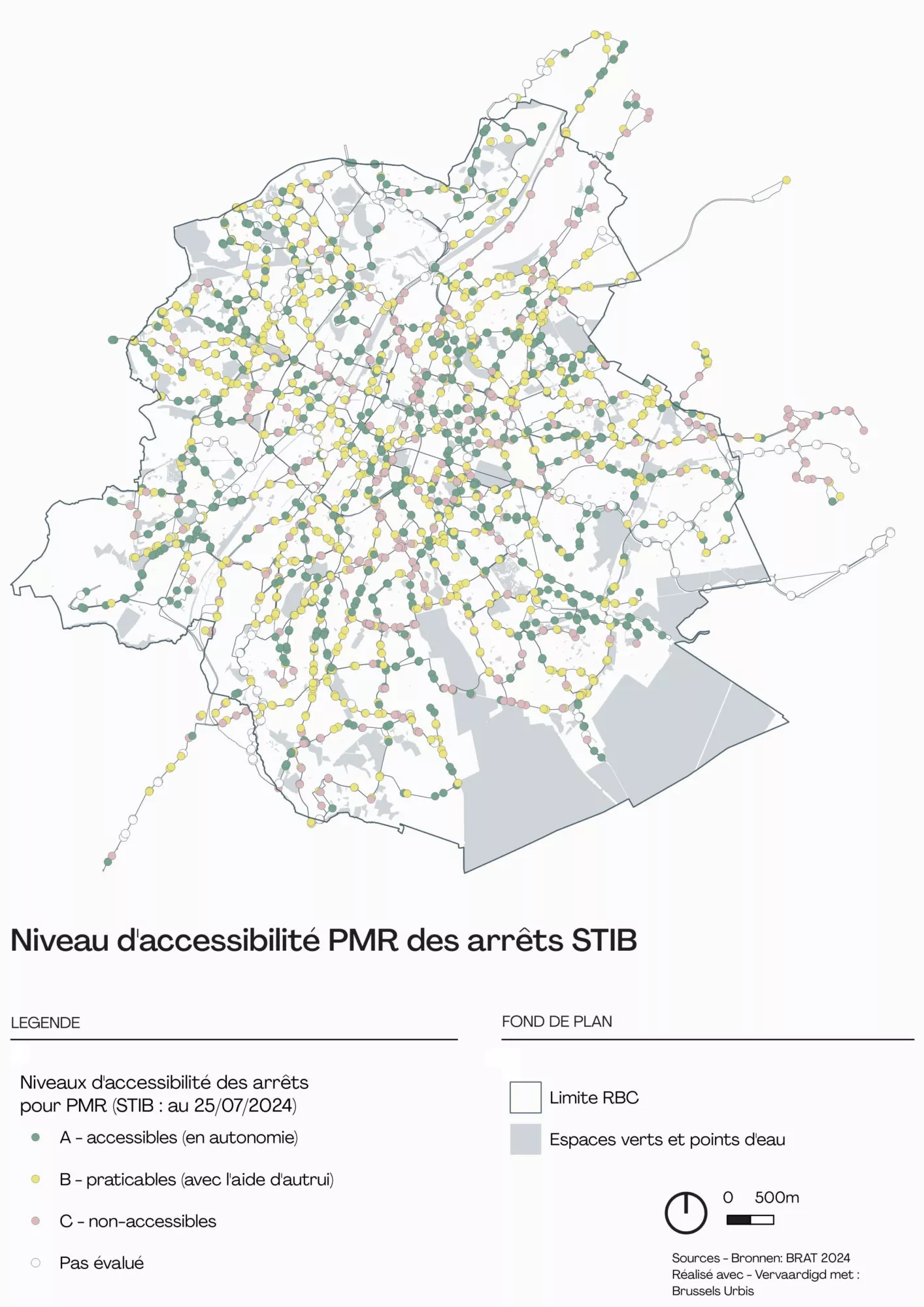 Niveau accessibilité PMR arrêts revu