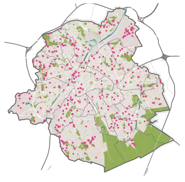 Potagers Localisation 2018