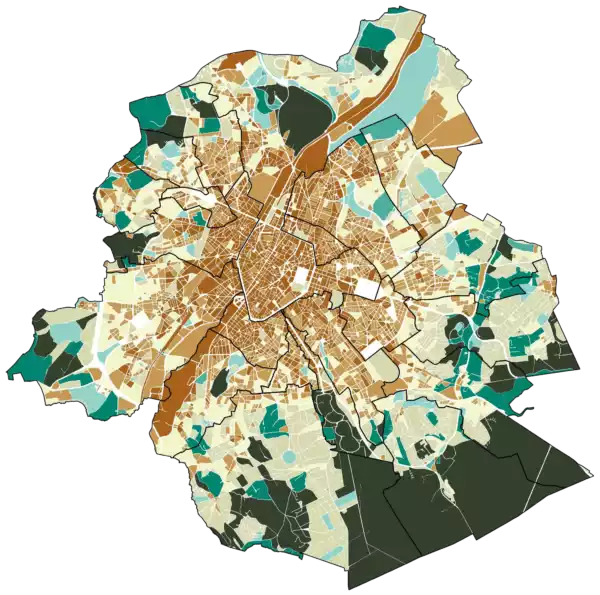 Carte estimant le CBS existant