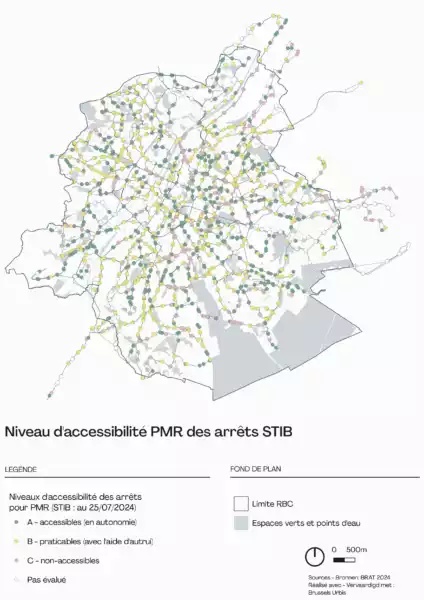 Niveau accessibilité PMR arrêts revu